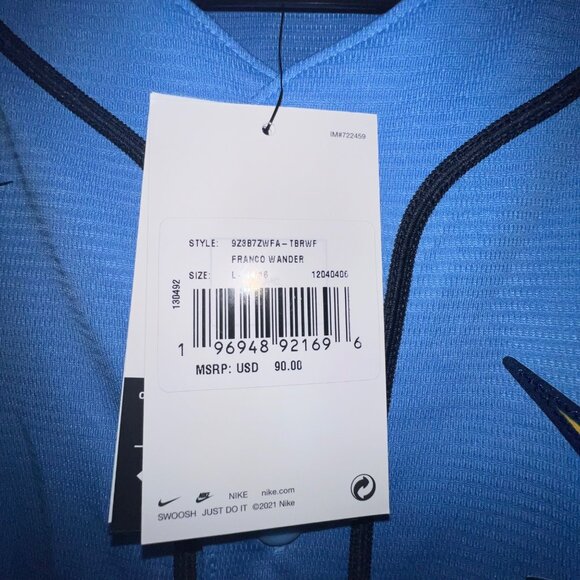 Nike Tampa Bay‎ Rays Wander Franco #5 Youth Jersey Large 14/16 - Picture 4 of 9